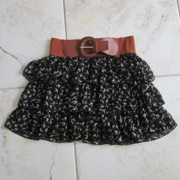 Mint Green Dresses & Skirts - Women's Tiered Mini Skirt (L)